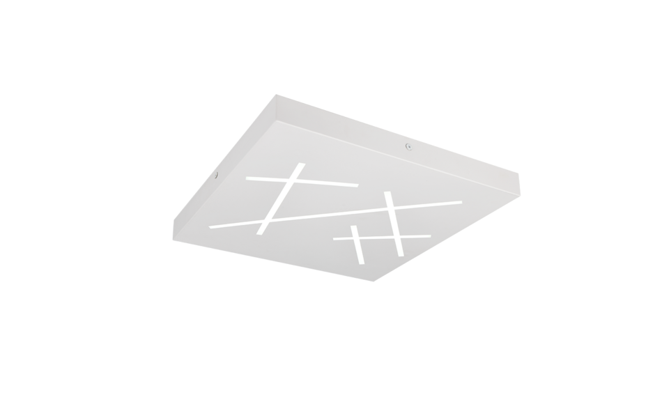 Trio Lighting Trio SNIP plafondlamp | LED | wit mat | 50 x 50 cm | IP20 | 1x 24W | 2800 lm | 2700-6500K | dimbaar