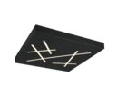 Trio Lighting Trio SNIP plafondlamp | LED | mat zwart | 50 x 50 cm | IP20 | 1x 24W | 2800 lm | 2700-6500K | dimbaar