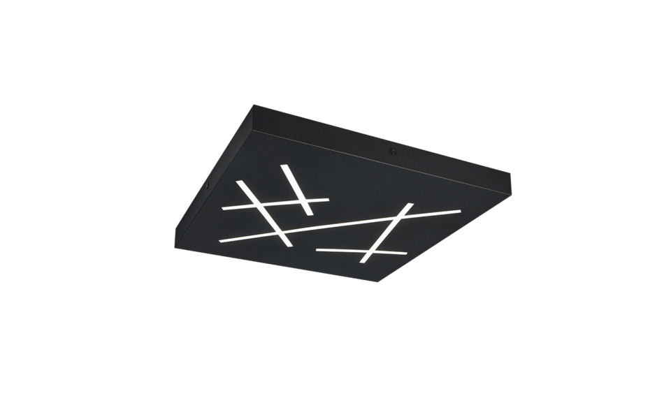 Trio Lighting Trio SNIP ceiling light | 24W | black | Ø 50 cm | IP20 | 5 cm