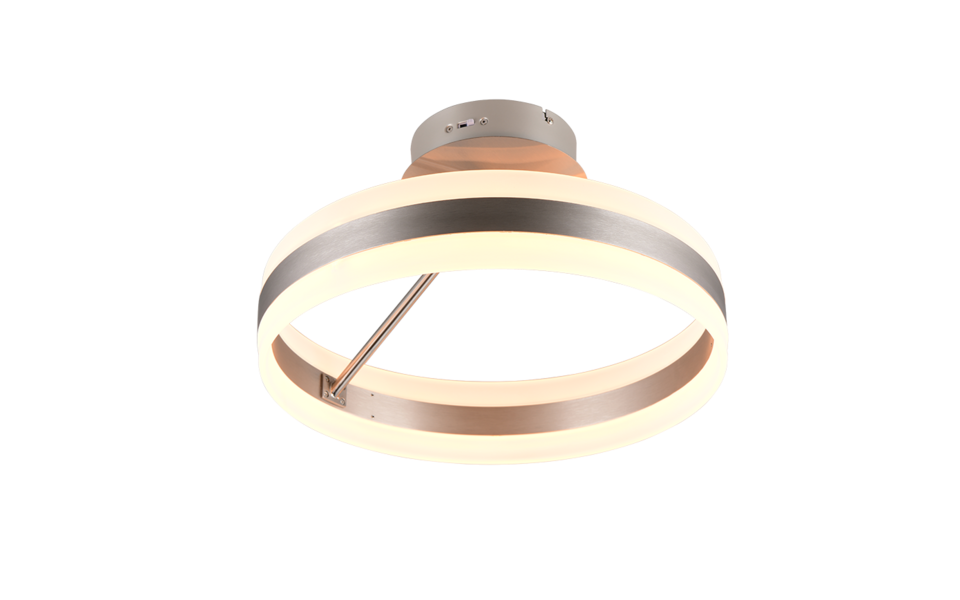 Trio Lighting Trio DIOS plafondlamp | LED | nikkel mat | Ø 40 cm | IP20 | 1x 21W | 2400 lm | 2300+3000+4000K | dimbaar Trio Lighting Trio DIOS plafondlamp | LED | nikkel mat | Ø 40 cm | IP20 | 1x 21W | 2400 lm | 2300+3000+4000K | dimbaar