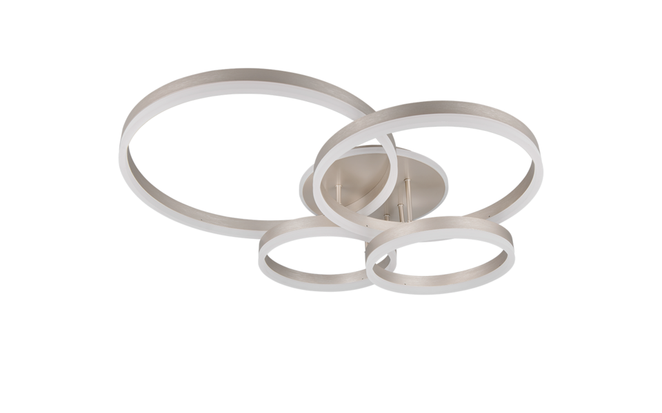 Trio Lighting Trio DRAKE plafondlamp | LED | nikkel mat | 80 x 70 cm | IP20 | 1x 50W | 5850 lm | 2700-6500K | dimbaar Trio Lighting Trio DRAKE plafondlamp | LED | nikkel mat | 80 x 70 cm | IP20 | 1x 50W | 5850 lm | 2700-6500K | dimbaar