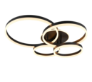 Trio Lighting Trio DRAKE plafondlamp | LED | mat zwart | 80 x 70 cm | IP20 | 1x 50W | 5850 lm | 2700-6500K | dimbaar