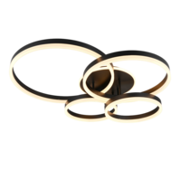 Trio DRAKE ceiling light | LED | black | IP20