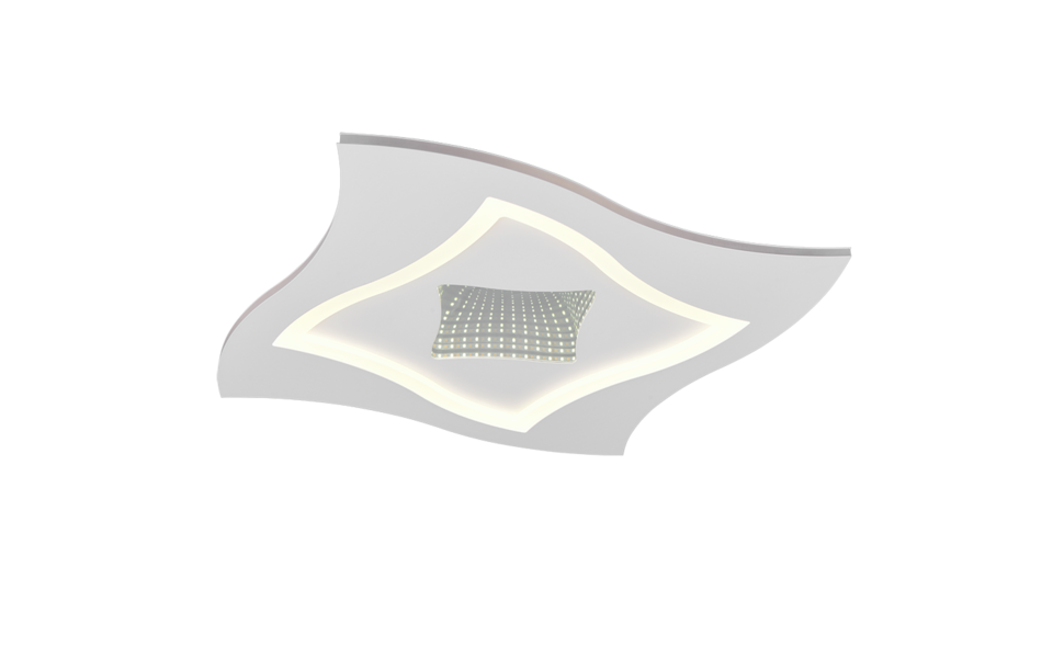 Trio Lighting Trio KLINT ceiling light | 40W | chrome | Ø 50 cm | IP20 | 6 cm Trio Lighting Trio KLINT ceiling light | 40W | chrome | Ø 50 cm | IP20 | 6 cm