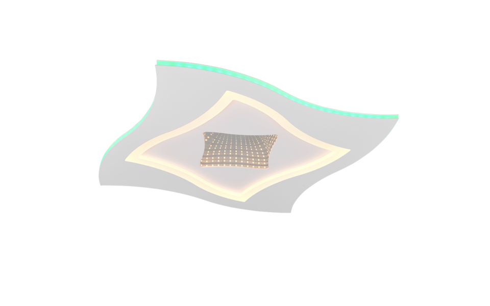 Trio Lighting Trio KLINT ceiling light | 40W | chrome | Ø 50 cm | IP20 | 6 cm Trio Lighting Trio KLINT ceiling light | 40W | chrome | Ø 50 cm | IP20 | 6 cm