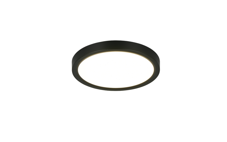 Trio Lighting Trio DRACO plafondlamp | LED | mat zwart | Ø 23 cm | IP20 | 1x 18W | 2300 lm | 2300+3000+4000K | dimbaar