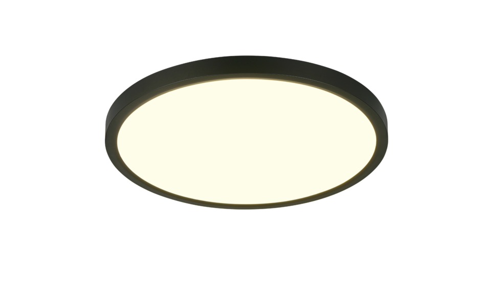Trio Lighting Trio DRACO plafondlamp | LED | mat zwart | Ø 40 cm | IP20 | 1x 30W | 4000 lm | 2300+3000+4000K | dimbaar