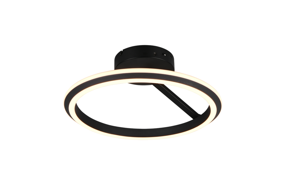 Trio Lighting Trio AMADOR plafondlamp | LED | mat zwart | Ø 45 cm | IP20 | 1x 34W | 4000 lm | 2300+3000+4000K | dimbaar