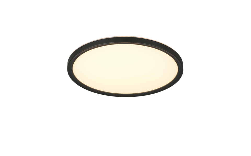 Trio Lighting Trio JOKO plafondlamp | LED | zwart | Ø 29 cm | IP20 | 1x 18W | 2100 lm | 2700-6500K | dimbaar Trio Lighting Trio JOKO plafondlamp | LED | zwart | Ø 29 cm | IP20 | 1x 18W | 2100 lm | 2700-6500K | dimbaar