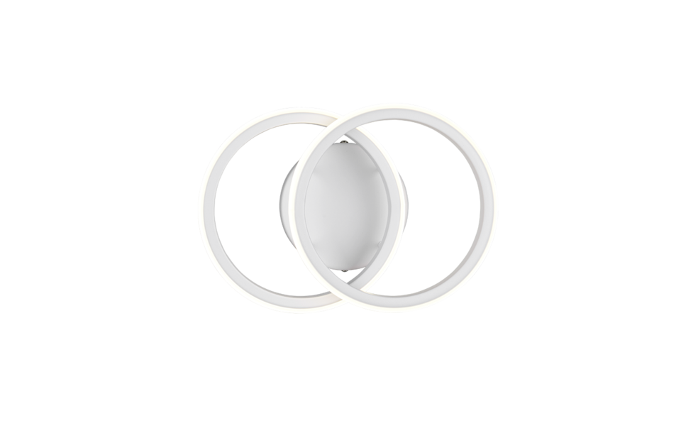 Trio Lighting Trio KASIA plafondlamp | LED | wit mat | 26,5 x 18,5 cm | IP20 | 1x 7W | 850 lm | 4000K