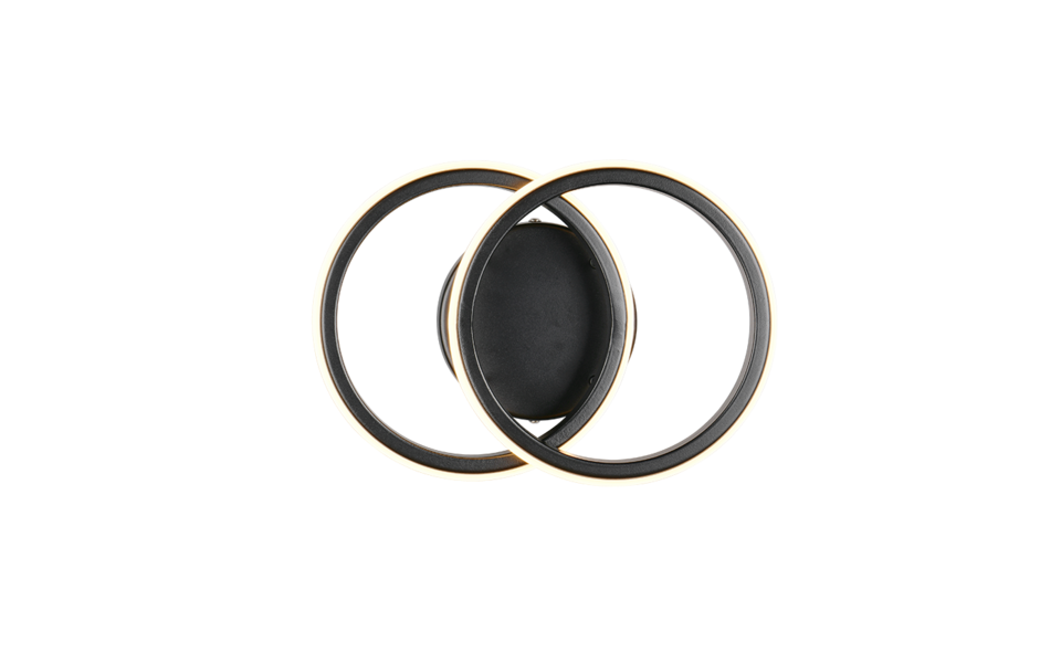 Trio Lighting Trio KASIA plafondlamp | LED | mat zwart | 26,5 x 18,5 cm | IP20 | 1x 7W | 800 lm | 3000K Trio Lighting Trio KASIA plafondlamp | LED | mat zwart | 26,5 x 18,5 cm | IP20 | 1x 7W | 800 lm | 3000K