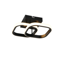 Trio KASIA ceiling light | LED | black | Ø 24 cm | IP20