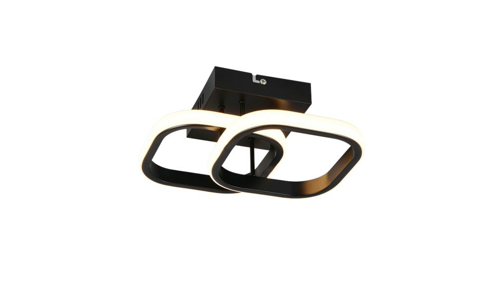 Trio Lighting Trio KASIA ceiling light | 8W | black | Ø 24 cm | IP20 | 10.5 cm Trio Lighting Trio KASIA ceiling light | 8W | black | Ø 24 cm | IP20 | 10.5 cm
