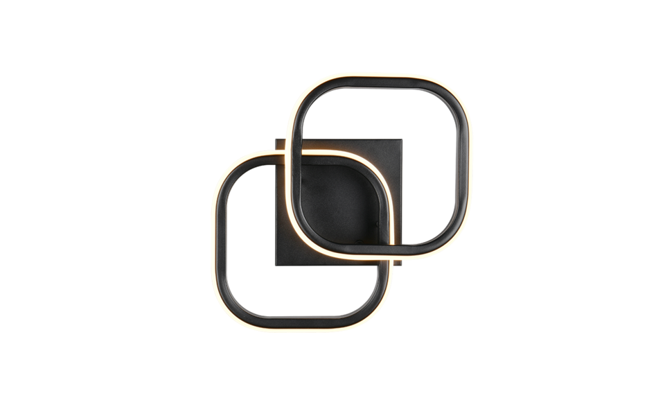 Trio Lighting Trio KASIA ceiling light | 8W | black | Ø 24 cm | IP20 | 10.5 cm Trio Lighting Trio KASIA ceiling light | 8W | black | Ø 24 cm | IP20 | 10.5 cm