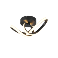 Trio RUSA plafondlamp | LED | mat zwart | 28 x 12 cm | IP20