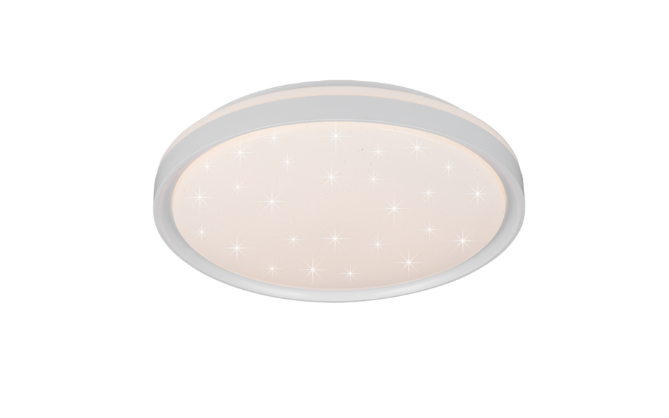 Trio Lighting Trio SOLIT ceiling light | 16W | chrome | Ø 39 cm | IP20 | 7 cm
