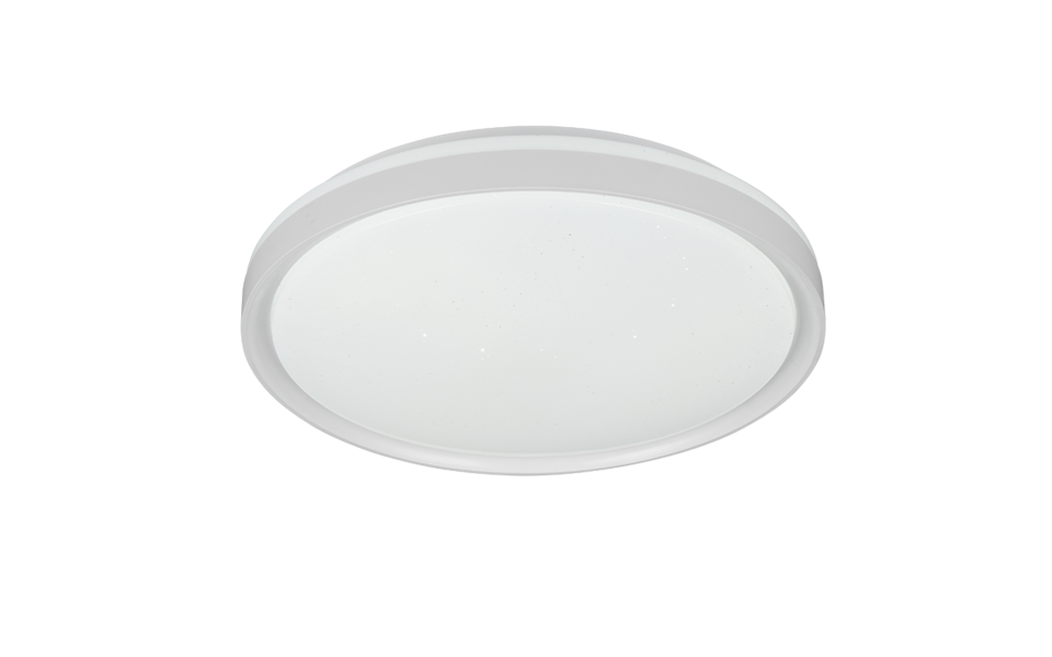 Trio Lighting Trio SOLIT ceiling light | 16W | chrome | Ø 39 cm | IP20 | 7 cm