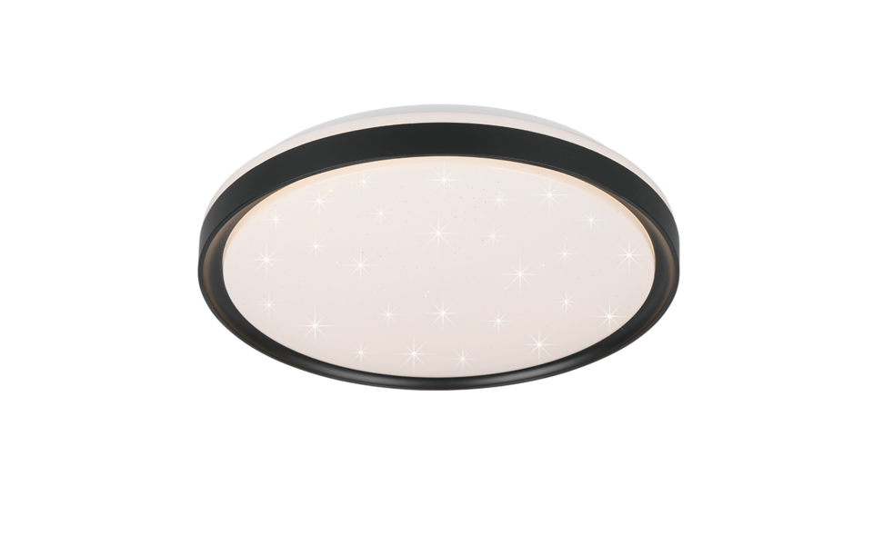Trio Lighting Trio SOLIT ceiling light | 16W | black | Ø 39 cm | IP20 | 7 cm Trio Lighting Trio SOLIT ceiling light | 16W | black | Ø 39 cm | IP20 | 7 cm