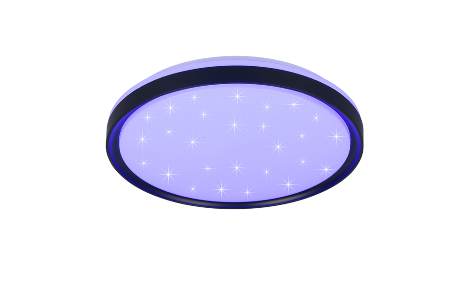 Trio Lighting Trio SOLIT ceiling light | 16W | black | Ø 39 cm | IP20 | 7 cm Trio Lighting Trio SOLIT ceiling light | 16W | black | Ø 39 cm | IP20 | 7 cm