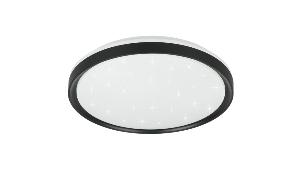 Trio Lighting Trio SOLIT plafondlamp | LED | mat zwart | Ø 39 cm | IP20 | 1x 14W | 1800 lm | 2700-6500K | dimbaar