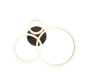Trio Lighting Trio SCOPE plafondlamp | LED | mat zwart | 51 x 40,5 cm | IP20 | 1x 32W | 4000 lm | 3000K