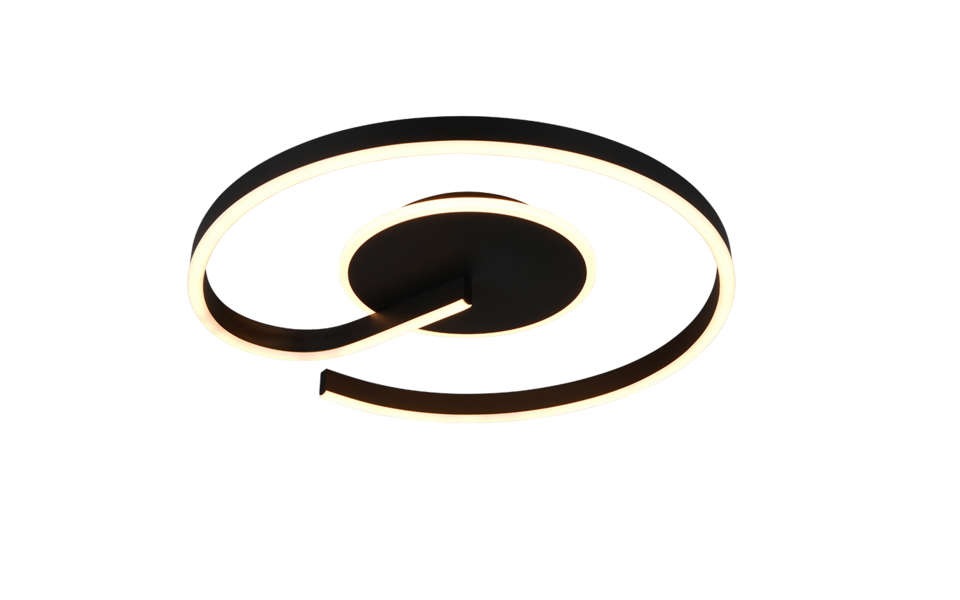 Trio Lighting Trio CALLE ceiling light | 22W | black | Ø 50 cm | IP20 | 6.5 cm Trio Lighting Trio CALLE ceiling light | 22W | black | Ø 50 cm | IP20 | 6.5 cm
