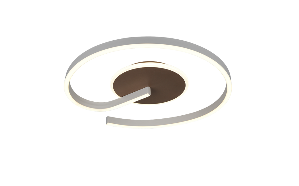 Trio Lighting Trio CALLE plafondlamp | LED | koffie | Ø 50 cm | IP20 | 1x 21W | 2600 lm | 2300+3000+4000K | dimbaar