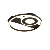 Trio HORUS plafondlamp | LED | mat zwart | 32 x 30,5 cm | IP20