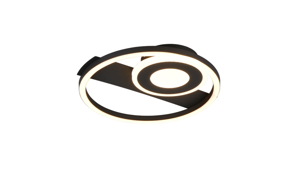 Trio Lighting Trio HORUS ceiling light | 22W | black | IP20 | 5 cm