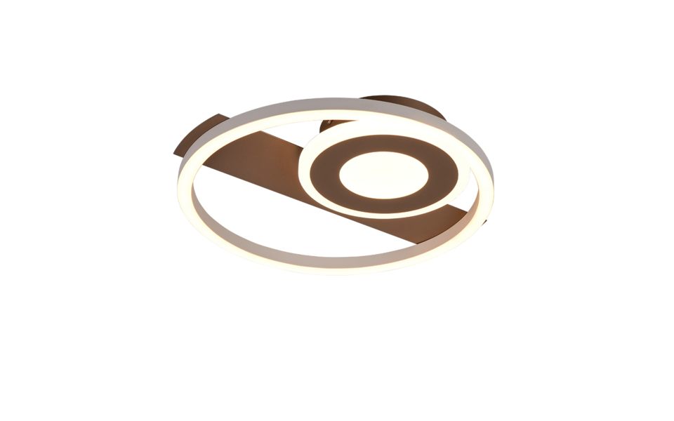 Trio Lighting Trio HORUS plafondlamp | LED | koffie | 32 x 30,5 cm | IP20 | 1x 22W | 2500 lm | 3000K