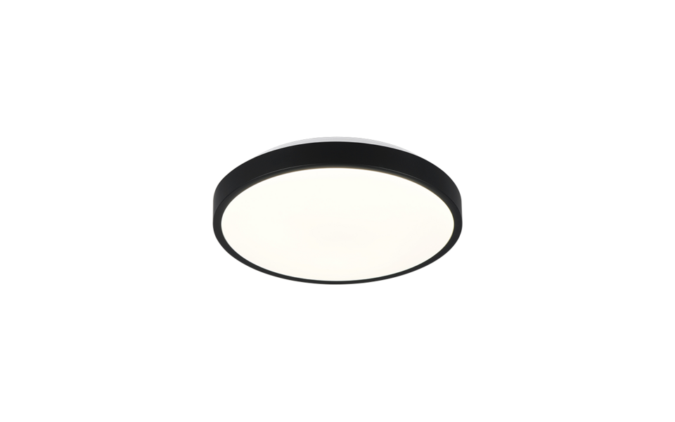 Trio Lighting Trio SLOPE ceiling light | 10W | black | Ø 28.5 cm | IP20 | 6 cm Trio Lighting Trio SLOPE ceiling light | 10W | black | Ø 28.5 cm | IP20 | 6 cm