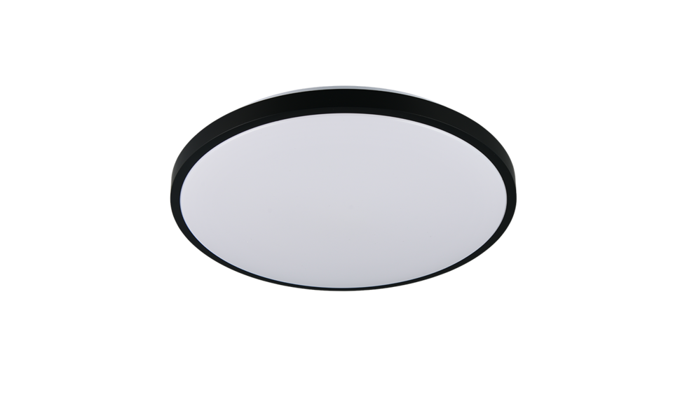 Trio Lighting Trio SLOPE plafondlamp | LED | mat zwart | Ø 49 cm | IP20 | 1x 34W | 3900 lm | 2700-6500K | dimbaar