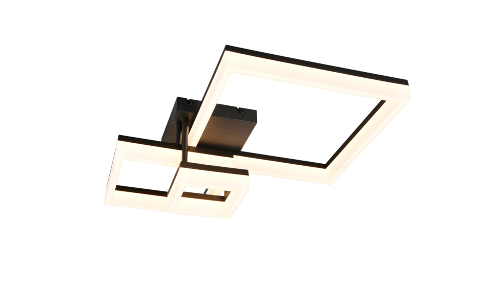 Trio Lighting Trio CAMINO ceiling light | 32W | black | IP20 | 17.5 cm