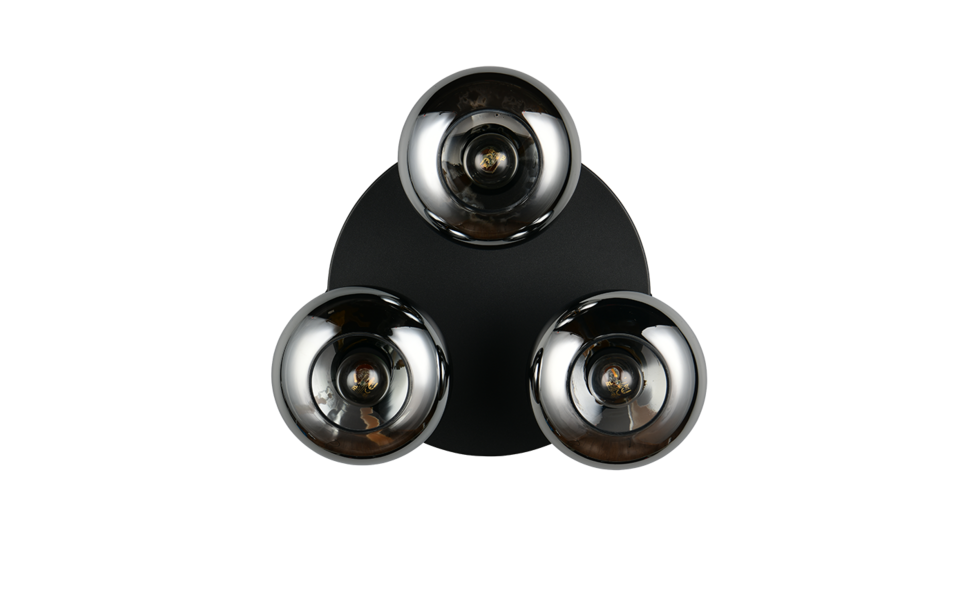 Trio Lighting Trio DIVINA plafondlamp | E14 Fitting | rookkleur | Ø 39 cm | IP20 | excl. 3x E14 | max. 10W Trio Lighting Trio DIVINA plafondlamp | E14 Fitting | rookkleur | Ø 39 cm | IP20 | excl. 3x E14 | max. 10W