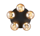 Trio Lighting Trio DIVINA plafondlamp | E14 Fitting | amber | Ø 49 cm | IP20 | excl. 5x E14 | max. 10W