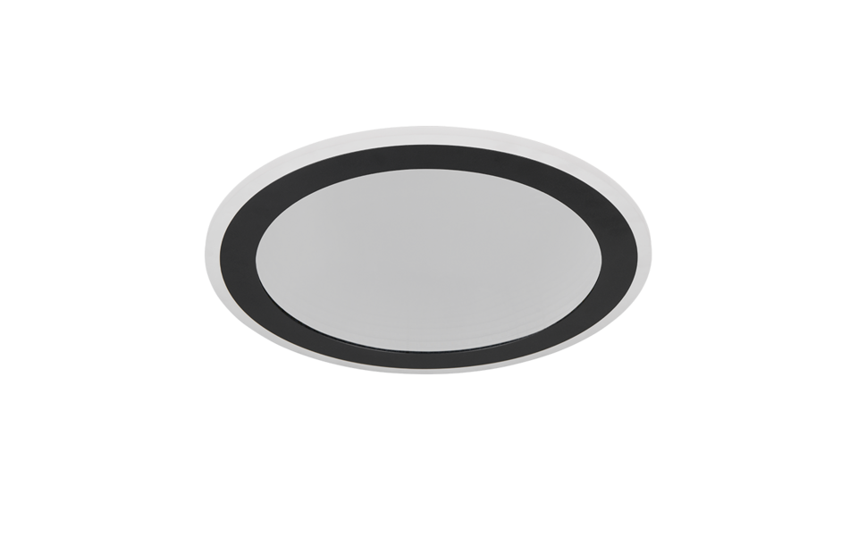 Trio Lighting Trio GLACE LED ceiling light | 1x 22W 2400 lm 2700-6500K | black | Ø 38 cm | IP20