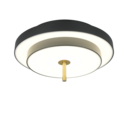 Trio Lighting Trio KEATON ceiling light | 36W | black with gold | Ø 40 cm | IP20 | 20 cm