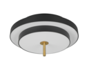 Trio Lighting Trio KEATON plafondlamp | LED | zwart met goud | Ø 40 cm | IP20 | 1x 34,5W | 4000 lm | 2300+3000+4000K | dimbaar