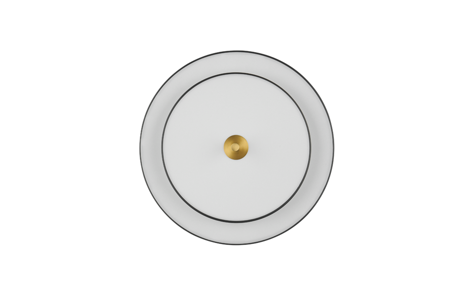 Trio Lighting Trio KEATON ceiling light | 36W | black with gold | Ø 40 cm | IP20 | 20 cm