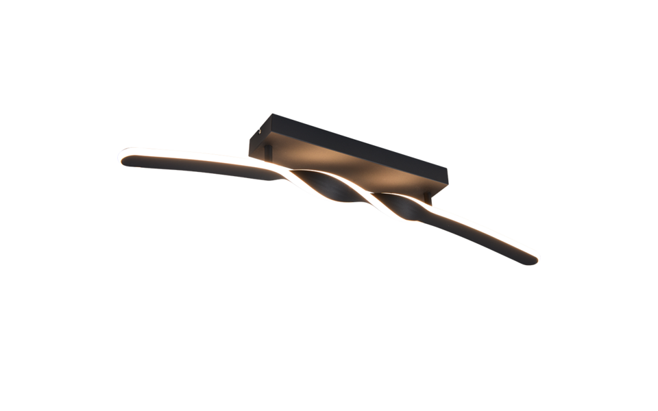 Trio Lighting Trio GINKO LED ceiling light | 1x 18W 1980 lm 3000K | black | IP20 | 12.5 cm Trio Lighting Trio GINKO LED ceiling light | 1x 18W 1980 lm 3000K | black | IP20 | 12.5 cm