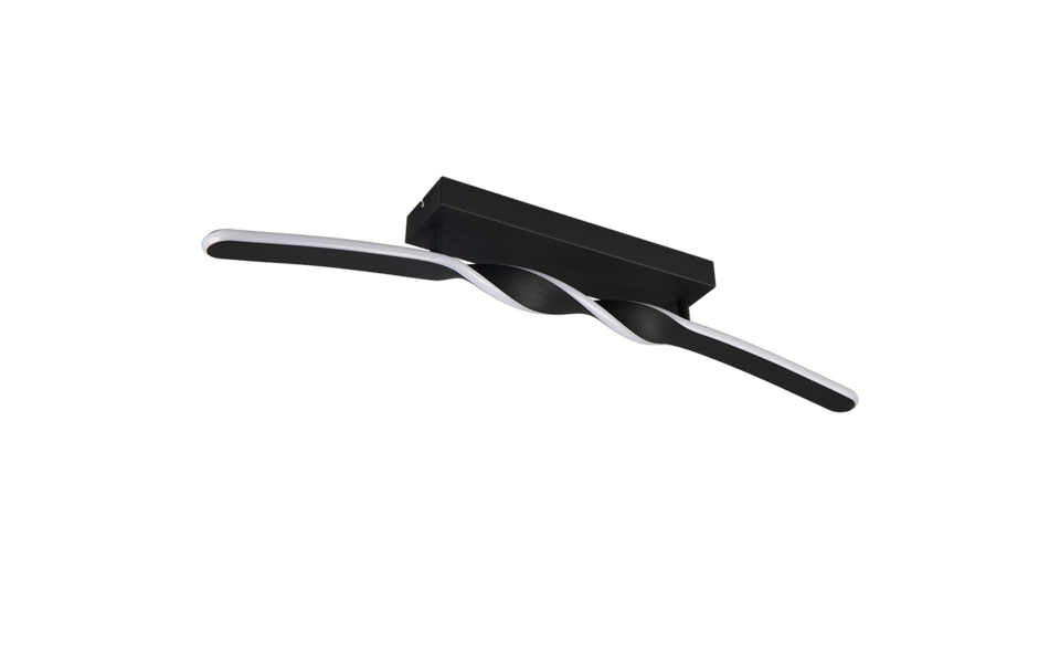 Trio Lighting Trio GINKO LED ceiling light | 1x 18W 1980 lm 3000K | black | IP20 | 12.5 cm Trio Lighting Trio GINKO LED ceiling light | 1x 18W 1980 lm 3000K | black | IP20 | 12.5 cm