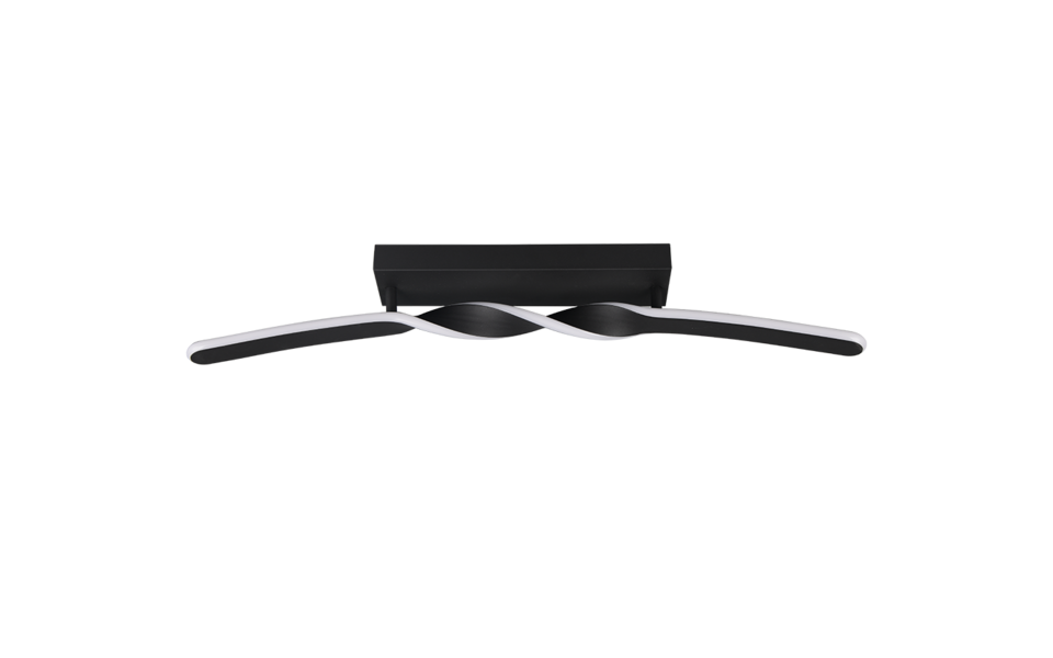 Trio Lighting Trio GINKO LED ceiling light | 1x 18W 1980 lm 3000K | black | IP20 | 12.5 cm Trio Lighting Trio GINKO LED ceiling light | 1x 18W 1980 lm 3000K | black | IP20 | 12.5 cm