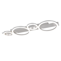 Trio LUMOS plafondlamp | LED | chroom | 72 x 23 cm | IP20 Trio LUMOS plafondlamp | LED | chroom | 72 x 23 cm | IP20