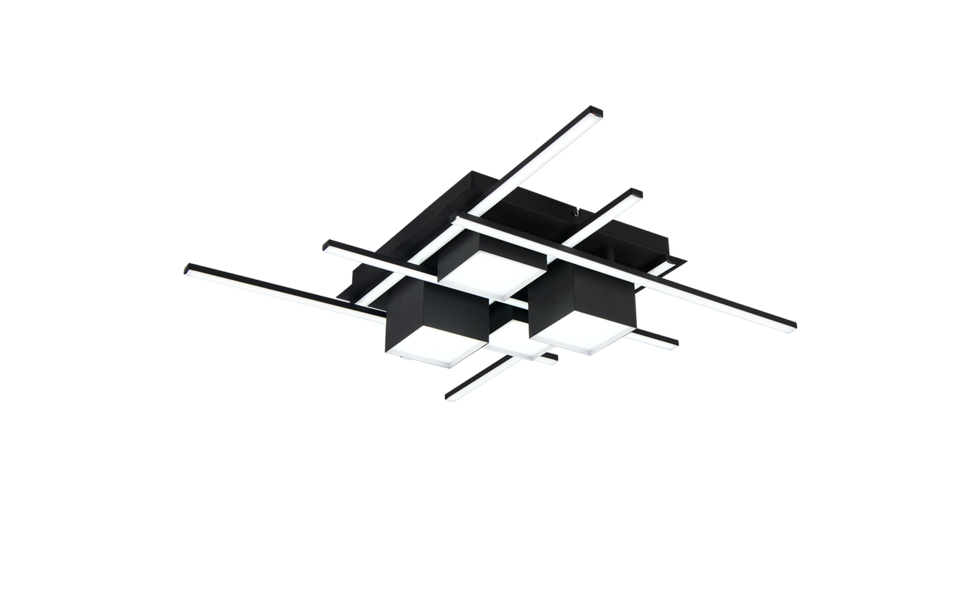 Trio Lighting Trio ROGER LED ceiling light | 1x 35W 4050 lm 2700-6500K | black | Ø 70 cm | IP20 | 11.5 cm