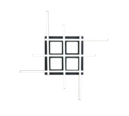 Trio Lighting Trio ROGER plafondlamp | LED | mat zwart | 70 x 70 cm | IP20 | 1x 35W | 4050 lm | 2700-6500K | dimbaar