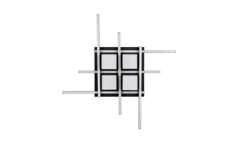 Trio Lighting Trio ROGER LED ceiling light | 1x 35W 4050 lm 2700-6500K | black | Ø 70 cm | IP20 | 11.5 cm