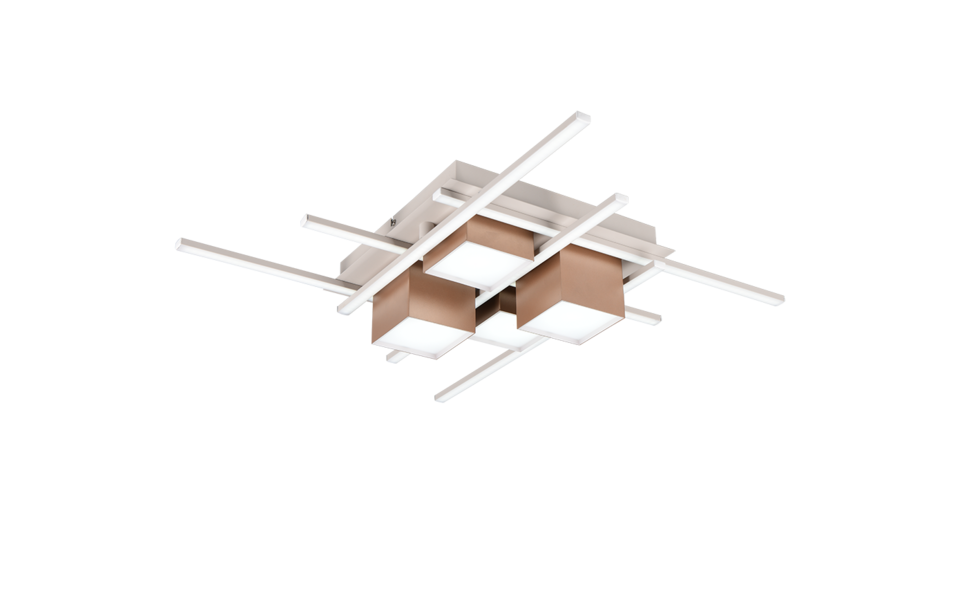 Trio Lighting Trio ROGER LED ceiling light | 1x 35W 4050 lm 2700-6500K | mocha brown | Ø 70 cm | IP20 | 11.5 cm