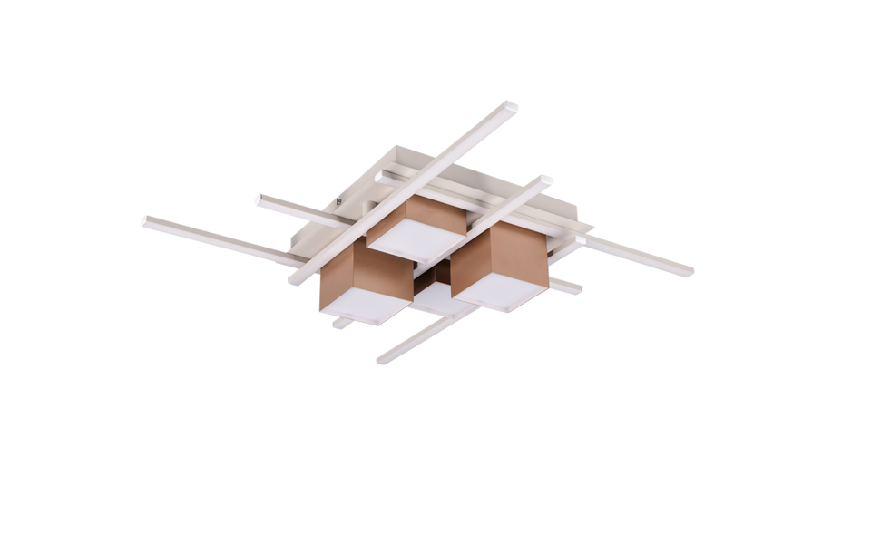 Trio Lighting Trio ROGER LED ceiling light | 1x 35W 4050 lm 2700-6500K | mocha brown | Ø 70 cm | IP20 | 11.5 cm