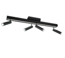 Trio Lighting Trio ZENO LED ceiling light | 5x 7W 4200 lm 2700-6500K | black | IP20 | 15 cm