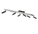 Trio Lighting Trio ZENO plafondlamp | LED | geborsteld aluminium | 180 x 8,5 cm | IP20 | 5,5W,18W | 650 lm, 1x 2200 lm | 2700-6500K | dimbaar